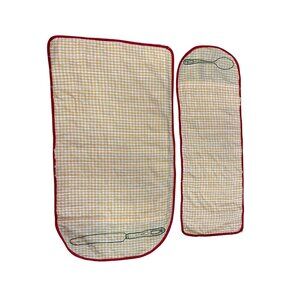 Vintage Handmade Anti-Tarnish Flatware Rolls Set of 2 Storage Pouches Used